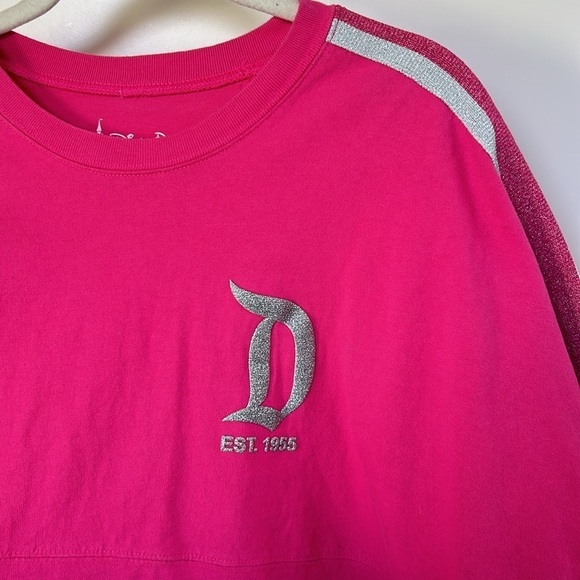 Disneyland Jersey HOT PINK Spirit Long Sleeve size Large Pullover - Picture 3 of 6